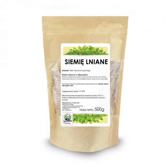 Siemię lniane brązowe 500g PK