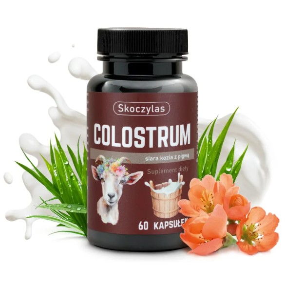 Colostrum - siara kozia z pigwą - suplement diety - 60 kapsułek - Skoczylas