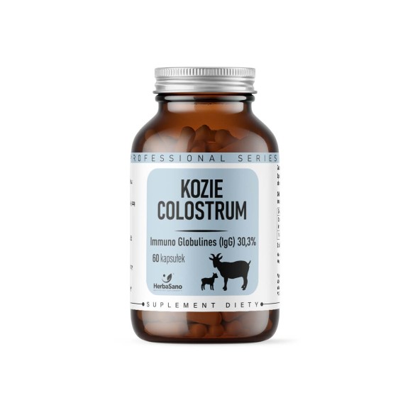 Kozie Colostrum IGG 30,3% - suplement diety - 60 kapsułek - HerbaSano