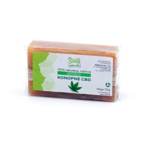 Naturalne mydło z ekstraktem z kwiatów konopi (CBD) - 100 g