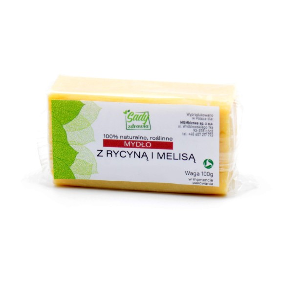 Naturalne mydło z rycyną i melisą - 100 g