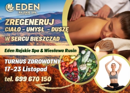 Turnus zdrowotny  "OdNowa" w EDEN RAJSKIE SPA